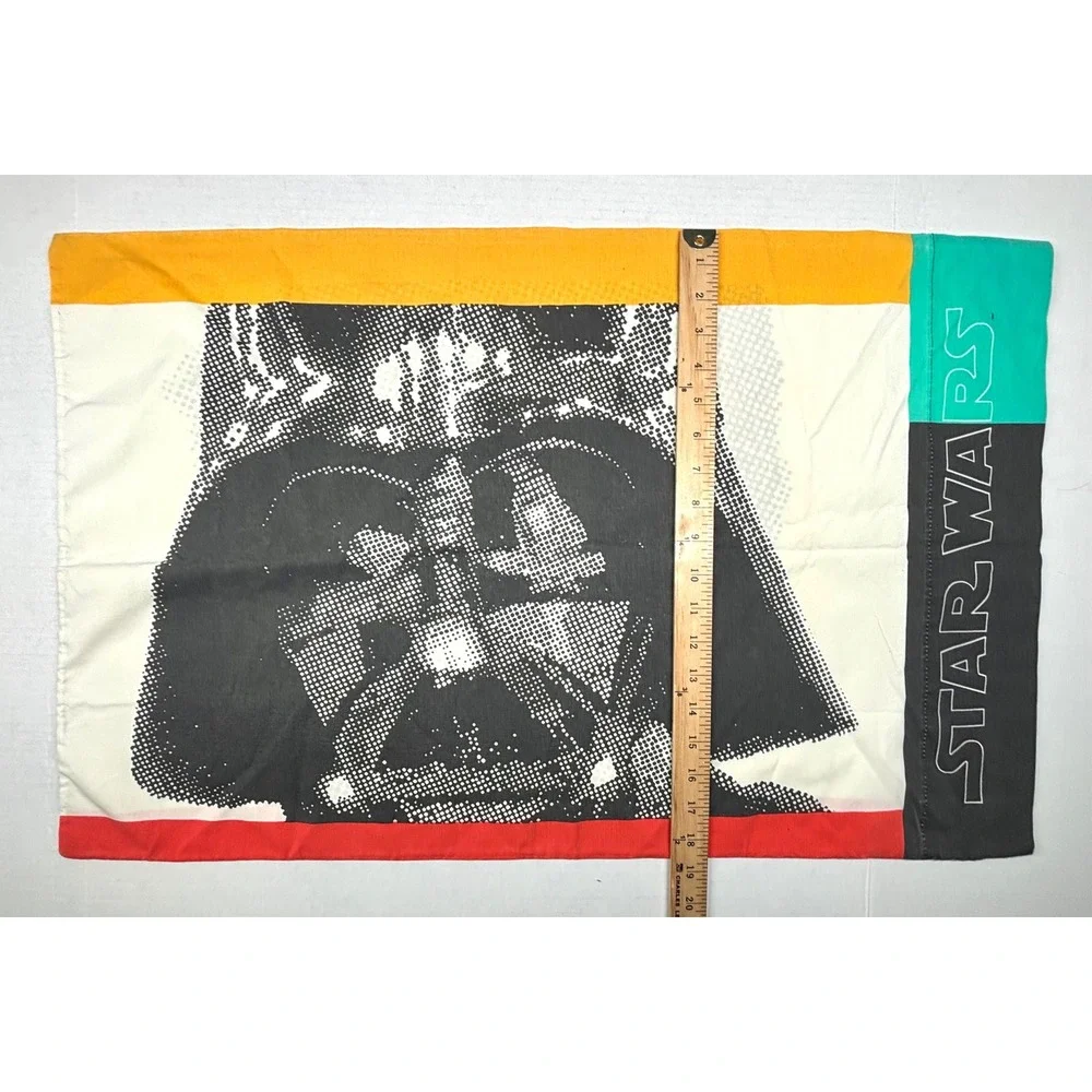 Vintage Star Wars Pillowcase Set Darth Vader Stormtrooper 1997‎ Lucasfilm GUC